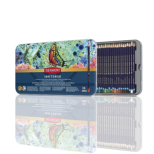 Inktense 36 Piece Water Soluble Colored Pencil Set - size: 36 Count (Pack of 1)