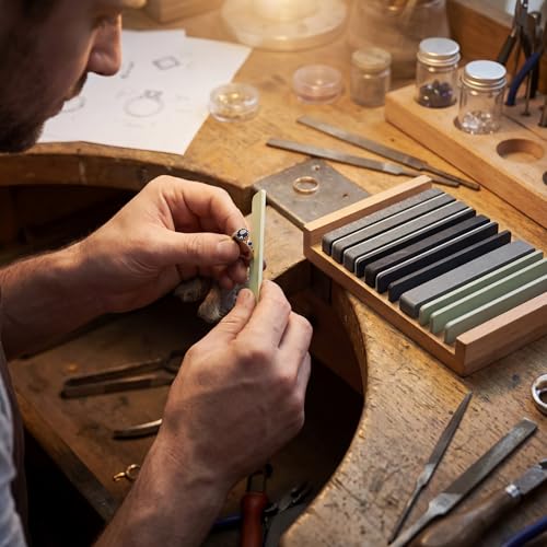 Honoson 20 Pcs Model Sanding Sticks,Low Grits Rating,Classic Style | 3D Print Polishing Sticks, Assorted Grits, Plastic Metal Wood Modeling Polishing Tools for Finishing, Dual-sided Design - style: Classic Style