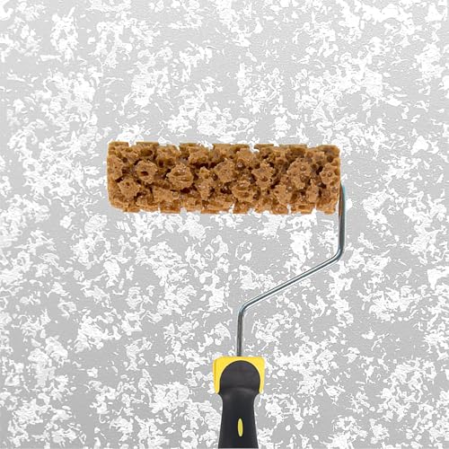 Hanroy Sea Sponge Roller for Painting, 6" Sponge Paint Roller for Texture Painting Decorators Brush Tool, Fast and Easy Pattern Art Texture Pattern Paint Roller for Home Wall Decoration(M60) - color: M60
