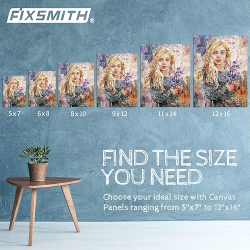 Canvas Boards for Painting 12x16 Inch, Super Value 12 Pack White Blank Canvas Panels, 100% Cotton Primed, Painting Art Supplies for Professionals, Hobby Painters, Students & Kids - size: 12"×16"