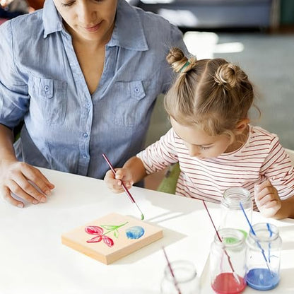 8 Pack 6x6 Inch Unfinished Square Wood Panels for DIY Painting Crafts - size: 6"×6" 8 Pack