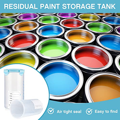 4 Pcs Plastic Paint Containers with Lids 50 oz Paint Storage Containers for Leftover Paint Cups with Lids Airtight Paint Holder Empty Paint Can, 1500ml