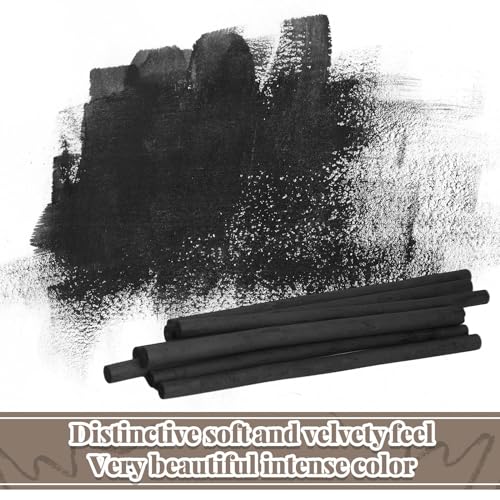 Gueevin 100 Pcs Soft Willow Charcoal Sticks Drawing,2-4mm,4-5mm,5-7mm,7-9mm | For Artists Beginners Students, Vine Charcoal Bulk for Sketching Shading Fine Art, Assorted Sizes, Back to School Gifts - size: 2-4mm,4-5mm,5-7mm,7-9mm