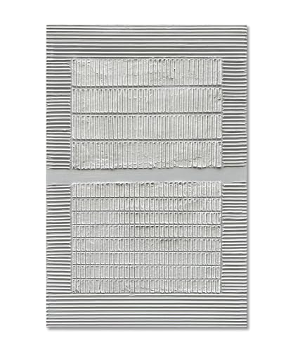 Art 45x30 inch Hand-Painted Modern Abstract White Texture Oil on Canvas White Minimalist Art Oil Painting Home Wall Decoration Art - color: Yi090
