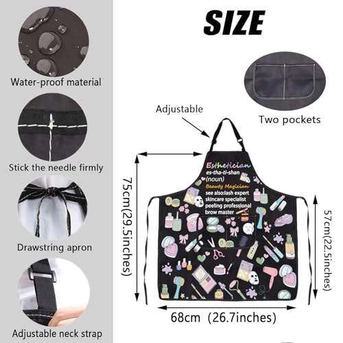 JXGZSO Esthetician Apron - Estheticians & Cosmetologist Apron Gifts for Makeup Artists & Beauticians - color: Esthetician Beauty Apron