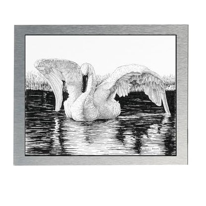 AlumaComp Aluminum Archival Painting & Mounting Panel, 9x12, Double-Sided, 100% Archival, Acid-Free, 4mm Thick, for All Media - Ideal for Professional Photographers, Fine Artists, Graphic Artists - size: 9"x12"