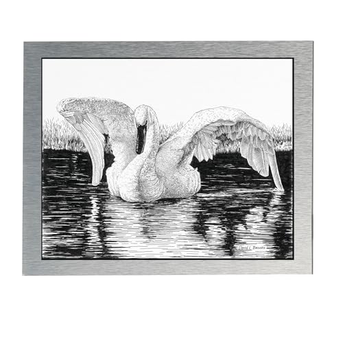 AlumaComp Aluminum Archival Painting & Mounting Panel, 8x10, Double-Sided, 100% Archival, Acid-Free, 4mm Thick, for All Media - Ideal for Professional Photographers, Fine Artists, Graphic Artists - size: 8"x10"