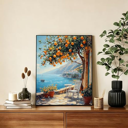 AUKELHJ Paint by Numbers Kit for Adults Beginner, Landscape, 16X20 Inch - color: 02-Landscape