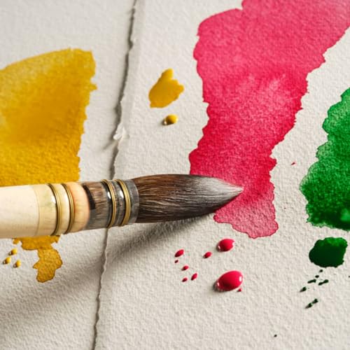Magnani Watercolour Paper Pad, Fine Grain, 300 g/m, 100% Cotton, Round Screen Paper (18 x 26 cm) - size: 18 x 26 cm