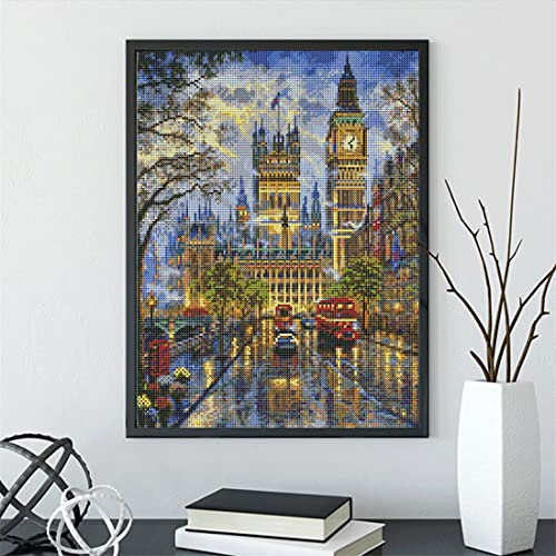 LANDFAIR Diamond Painting Kits - 15x20 inch Round Full Drill Big Ben London Diamond Art Kits for Adults - color: Big Ben