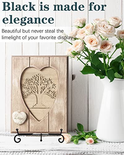 Lzerking Iron Display Stand 10 Packs, 10 Inches Plate Stand for Display