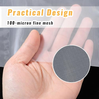 SynHHergyx Nylon Mesh Fabric 100 Mesh Paint Nylon Filter Woven Net Sheet Filter Cloth Fabric for Paint, Home Brewing (39"x39")