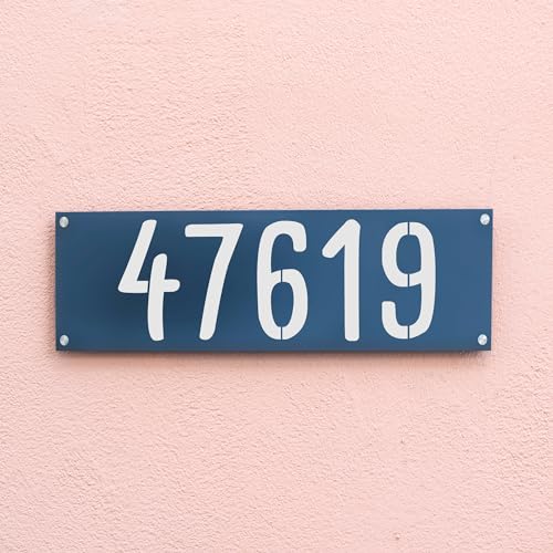 14 Inch Large Symbol and Numbers Stencils, Reusable Templates Interlocking 0-9 Address Number Stencil Kit for Painting on Trash and Recycling Bin, Wood, Wall, Patio, DIY Art Craft Projects - size: 14 inch