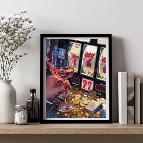 Diamond Art Kits for Adults, Wine Glass Diamond Painting, 12x16 Inch - color: 03-Wine Glass