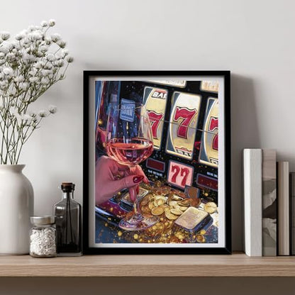 Diamond Art Kits for Adults, Wine Glass Diamond Painting, 12x16 Inch - color: 03-Wine Glass