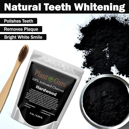 Activated Charcoal Powder Bulk - 1 lb. Jar - Hardwood - Food Grade Kosher Non-GMO - Teeth Whitening, Facial Mask and Soap Making. Promotes Natural Detoxification and Helps Digestion