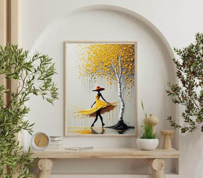 Dugsmgd Dancing Girl Diamond Art Kits for Adults, Diamond Painting 12x16 in - color: Dancing Girl