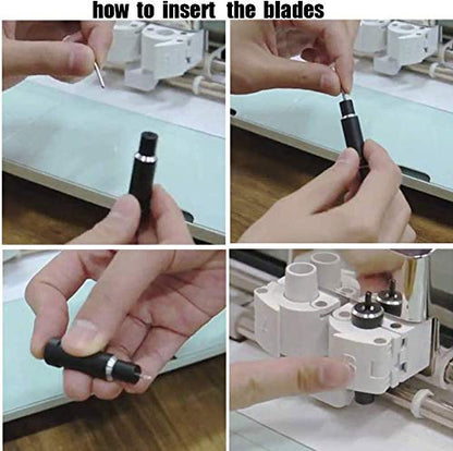 30 Pcs 45 Degree Standard Cutting Blades,Replacement Blades Compatible with Explore 4/3/Air 2/Air/Air One/Maker 3/4/2/Maker/Expression/Venture, Vinyl Fabric Cutting Knife Blade Replacement - size: 30 pieces