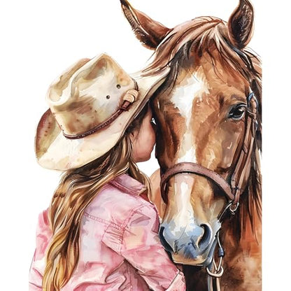 Paint by Numbers Kit for Adults, Horse DIY Painting Kit, 16x20 Inch - color: CYOP1P15