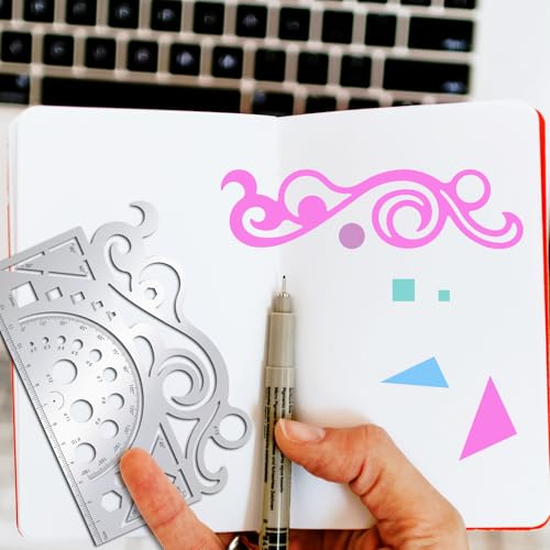 ORIGACH Stainless Steel French Curve Ruler Metal Drafting Stencils