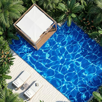6 Pcs Ripple Water Sticker, Self Adhesive Pearlescent Ripple Streamb Ocean Diorama Coated Paper Water Ripples Sticker for Miniature Lake River Scenery Dolls House Decor
