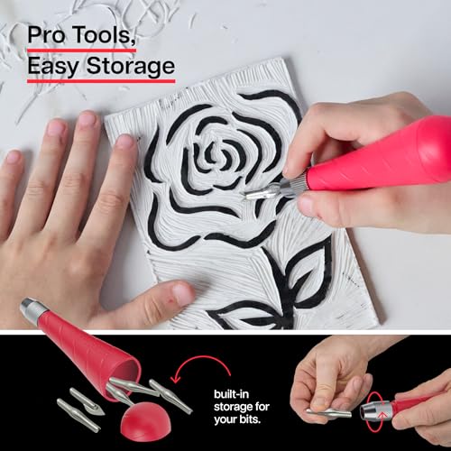 Linocut Printing Kit - Stamp Making Carving Tools - Crafts for Adults - Easter Unique Gifts - Teen Boy Gifts - Birthday Gift Ideas for Women - Hobbies DIY Kits for Adults, Boys, Girls, Women, Men