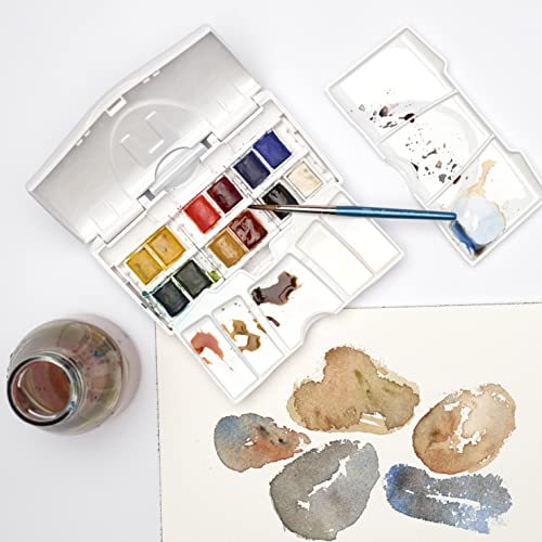 Winsor & Newton Cotman Watercolor Paint Set, 12 Half Pan Palette Pocket Set - style: 12 Half Pan Palette Pocket Set