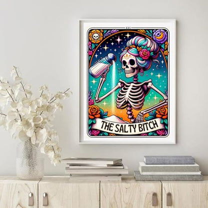HHMATITS Skull Diamond Art Kits for Adults, Diamond Painting Kit 12x16IN - color: Skull