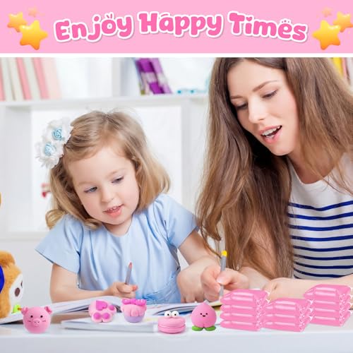 VioraWhite 72 Pcs 38oz Air Dry Clay Bulk Modeling Clay,Light Pink | Ultra Lightweight Foam Modeling Clay for Kids Adults, DIY Gifts Party Arts Crafts, School Project Supplies - color: Light Pink