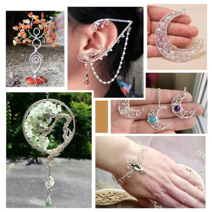 Pandahall 6 Gauge Aluminum Wire 4mm Thickness Silver Color Flexible Metal Floral Wrapping 16m/52Ft Manual Arts Jewelry Making Wire for DIY Crafts