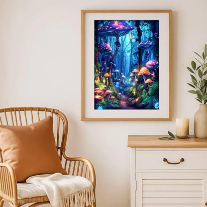 Arttoplus Enchanted Mushroom Diamond Art Kits for Adults Beginner 12x16in - color: G9316-US