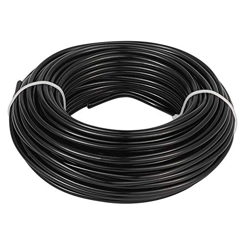 65.6 Feet 3.5mm Aluminum Wire Black Bendable Metal Craft Wire for Beading Jewelry Craft Making - color: Round-Black, size: 3.5mm