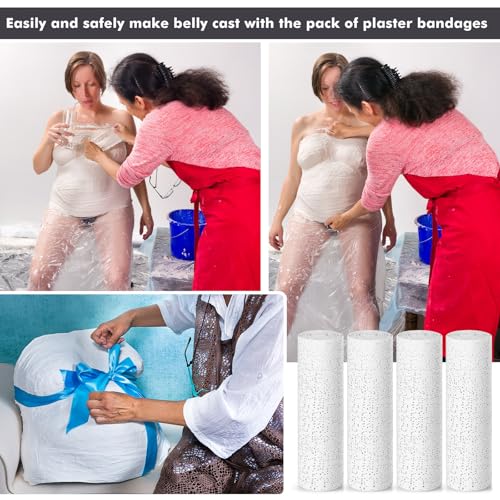 Nuogo 20 Pack Plaster Cloth Gauze Bandage Roll Bulk 5 Yards,8 x 180 Inch