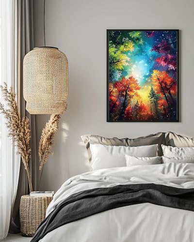 Forest Diamond Art Kits for Adults, Landscape Diamond Art 12X16 Inch - color: Landscape 07