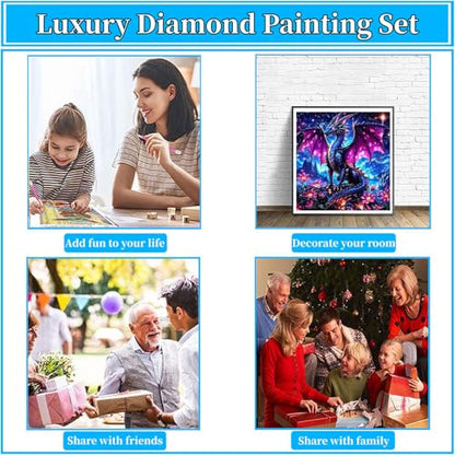 Arttoplus Dragon Diamond Art Kits for Adults Beginner 14x14 inch - color: G9320-US