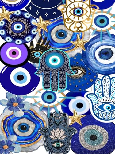 Diamond Art Kits for Adults, Evil Eye Diamond Art Painting Kits for Adults | Evil Eye Hamsa Hand Stress Relief Full Round Drill Heartfelt DIY Gift Strong Adhesive Wall Decor HD Canvas 11.8x15.7in30x40cm - color: Eye, size: 11.8x15.7 in(30x40 cm)