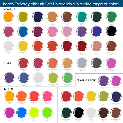 U.S. Art Supply Pearlized Green Pearl Acrylic Special Effects Airbrush Paint - 8oz Ready to Spray Air Brush Paint for Nails, Models, Fabric - Water-Based Air Brush Painting - color: Green Pearl, size: 8 Fl Oz (Pack of 1)