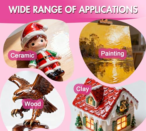 Air Dry Clay Glaze - 7oz/200ml Polymer Glaze Varnish, Waterproof & Scratch-Resistant, Prevents Cracking, High Gloss Clay Sealant, Suitable for Pottery, Sculptures, Acrylic Paintings & Wood Products