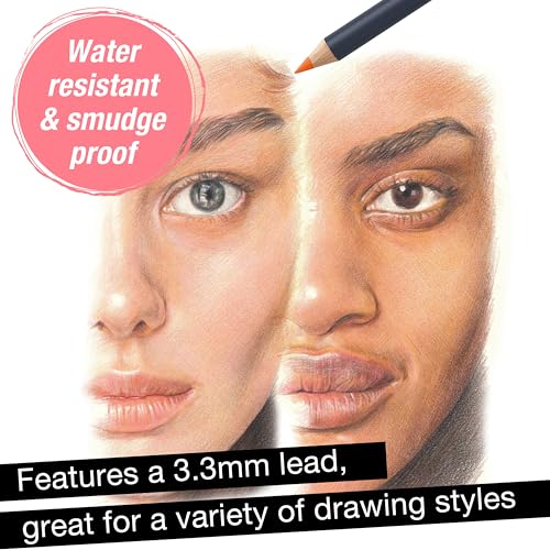Faber-Castell Goldfaber Colored Pencils, Skin Tones, Break-Resistant