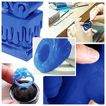 Carving Wax Block Lost Wax Casting Jewelry Molding Tool Mold Sculpting 1 Pound (Blue Wax Block) - color: Blue Wax Block