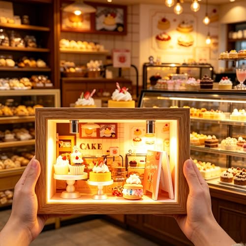 BoFUN Make Mini Dessert Craft Kit for Teens &Adults with Display Frame
