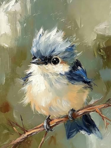 Diamond Art Kits for Adults,Cute Bird Diamond Painting Kits 12x16in | Diamond Painting Kit - Sparkling Full Drill Design Perfect for Home Decor, Holiday Gifting, And Relaxing Crafting 12x16inch - color: DP04788