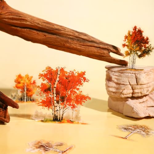 120 Pcs Forest Tree Stickers for Scrapbooking and Journaling - color: Birch Forest