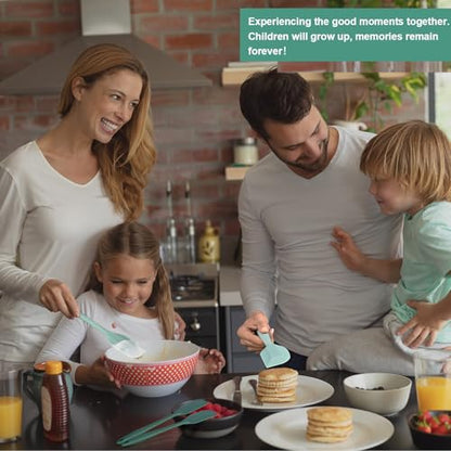 Silicone Spatula Set, Premium Spatulas Silicone Heat Resistant 2 Small & 2 Large Flexible Scraper for Nonstick Cookware, Rubber Spatula for Kitchen Mixing Baking Cooking Use, Soft Spatula - Set of 4 - color: 2 small(high-grade-green)+2 large(fresh-green)
