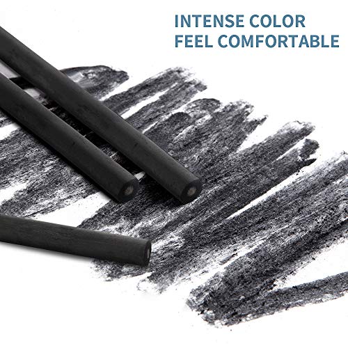 MyLifeUNIT Willow Charcoal Sticks, 4 Pack Vine Charcoal Pencils for Artists Drawing (48 PCS)