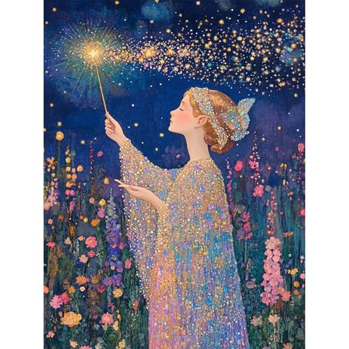 niurenmaoyi Elf Paint by Numbers Kit for Adult Beginner,16X20in - color: Adults' Paint-By-Number Kits-0521-05