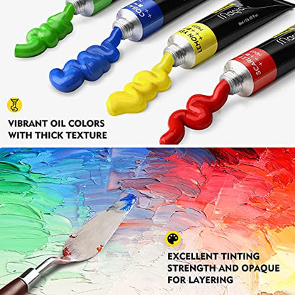 Magicfly Oil Paint, 40pcs (18ml/0.6oz) Oil Paint Set, Oil Paints on Canvas - size: 40 Colors x 18ml(0.6oz)