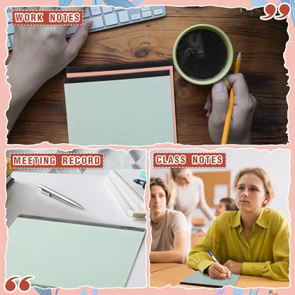 Lincia 6 Pcs Legal Pads Landscape Notebook, Cute Color - color: Cute Color