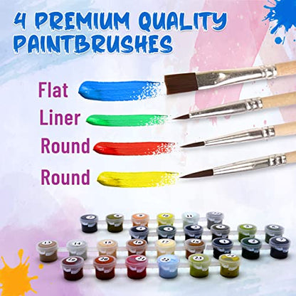 Ledgebay Paint by Numbers Kit for Adults, 16x20 Unframed Canvas - color: Still Waters, size: 16" x 20" Unframed