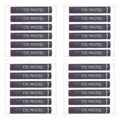 PATIKIL Purple Oil Pastels, 24Pcs Soft Oil Crayons Creamy Pastels Stick Art Supplies for Art Painting Drawing Blending Graffiti for Drawing Beginners Artists - color: Purple